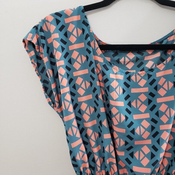 Soprano Geometric Print Summer Dress Size S - Picture 4 of 7